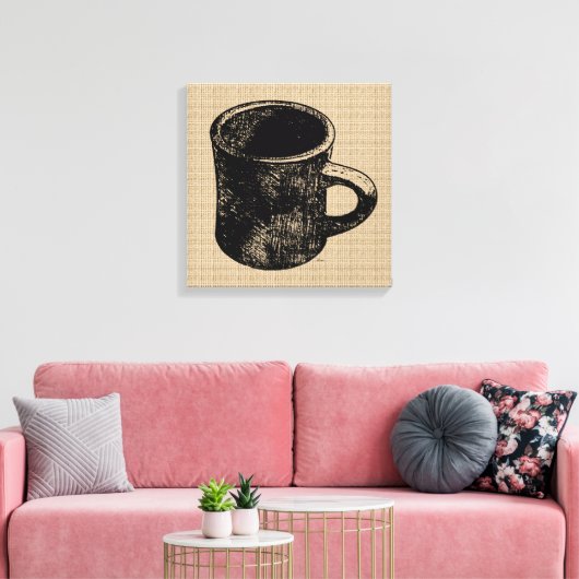 Mok stempel op Canvas (Insitu (Woonkamer))