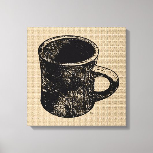 Mok stempel op Canvas (Voorkant)