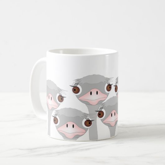 Mok struisvogel (Voorkant links)