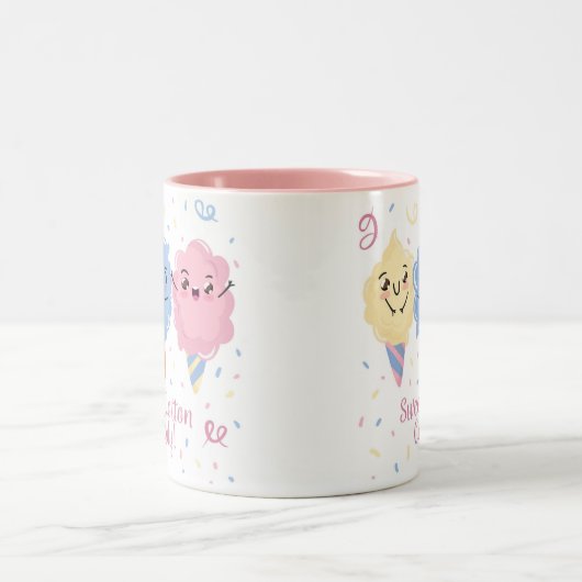 Mok suikerkatoenhoudend Snoep (Center)