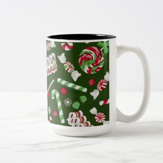 Mok Sweet Kerstmis Snoep Pattern (Rechts)
