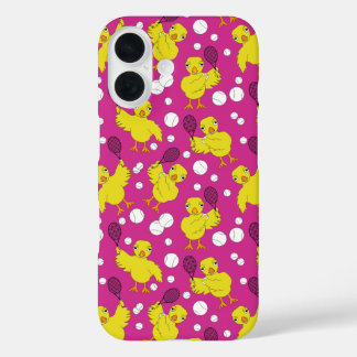 Mok Tennis Chick Pattern iPhone 16 Hoesje