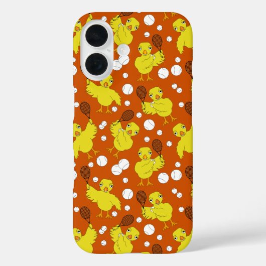 Mok Tennis Chick Pattern Case-Mate iPhone Case (Achterkant)