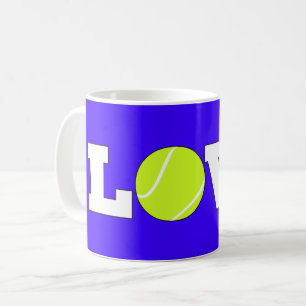 Mok Tennis LOVE Coffee voor tennisspeler of lak