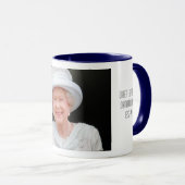 Mok ter herdenking van koningin Elizabeth Diamond (Voorkant rechts)