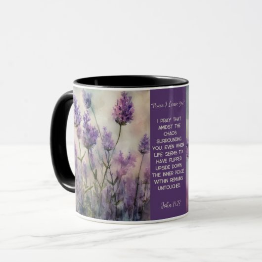 Mok Tranquil Lavendel Velden  Mok (Voorkant links)