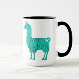 Mok Turquoise Furry Llama