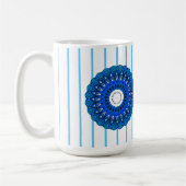 Mok Turquoise Pinstriped Blue Mandala (Links)