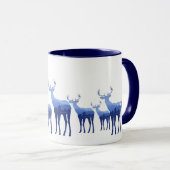 Mok-twee-toon-blauw deer/elk mok (Voorkant rechts)