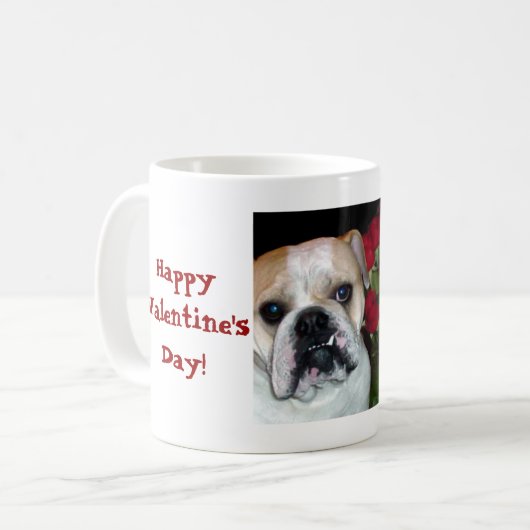 Mok Valentijnsdag Bulldog (Voorkant links)