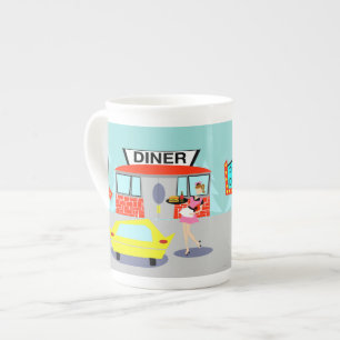 Mok van 1950's Diner Bone China