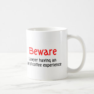 Mok van advocaat uit koffieervaring