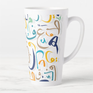 Mok van Arabische brieven koffie