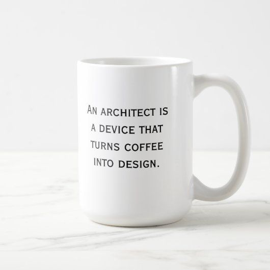 Mok van architect (Rechts)