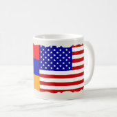 Mok van Armeense en Amerikaanse vlagkoffie (Voorkant rechts)