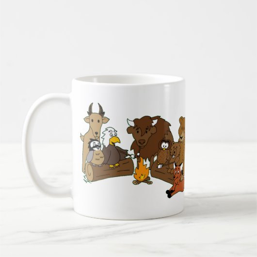 Mok van Beer met houtbadge (Links)