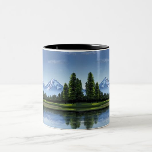 Mok van bergen, meer en bos (Center)