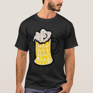 Mok van bier Drink schuimCerveza International Bee T-shirt