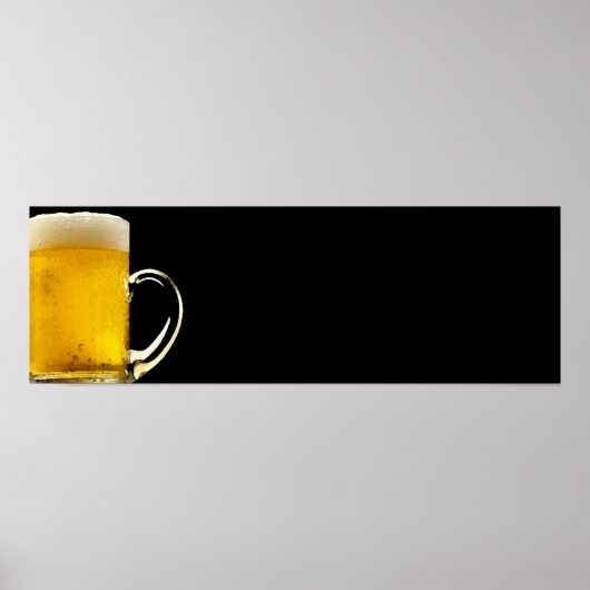 Mok van bier Panoramisch Poster Afdrukken (Voorkant)