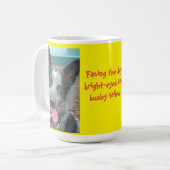 Mok van blauwhelmen (Voorkant links)