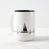 Mok van bootpulse-koffie (Voorkant links)