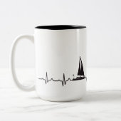 Mok van bootpulse-koffie (Links)