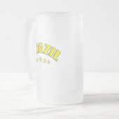 Mok van Braziliaans gevorst glasbier (Voorkant links)