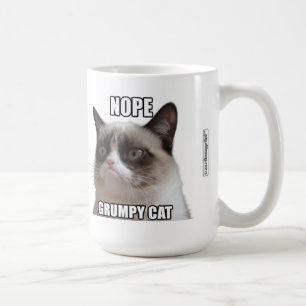 Mok van bruinkat - NOPE. GRUMPY CAT"