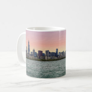 Mok van Chicago Skyline Painterly Coffee