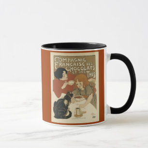 Mok van chocolade en koffie