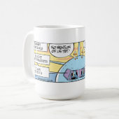 Mok van Coffee voor Cartoon van pilootchecklist (Voorkant links)