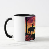 Mok van cowboy en Longhorn Steer (Links)