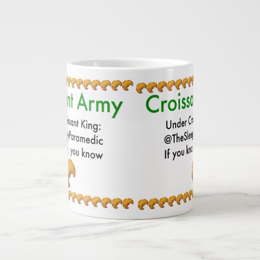 Mok van Croissant Army Specialty Jumbo (Voorkant)