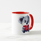 Mok van Cute Koala Valentijns (Voorkant rechts)