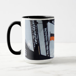 Mok van de Aboriginal vlag van de havenbrug van Sy