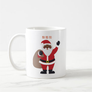 Mok van de Afrikaanse Amerikaanse Santa Coffee