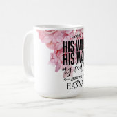 Mok van de Bijbelse Verse Trendy Waterverf (Voorkant links)