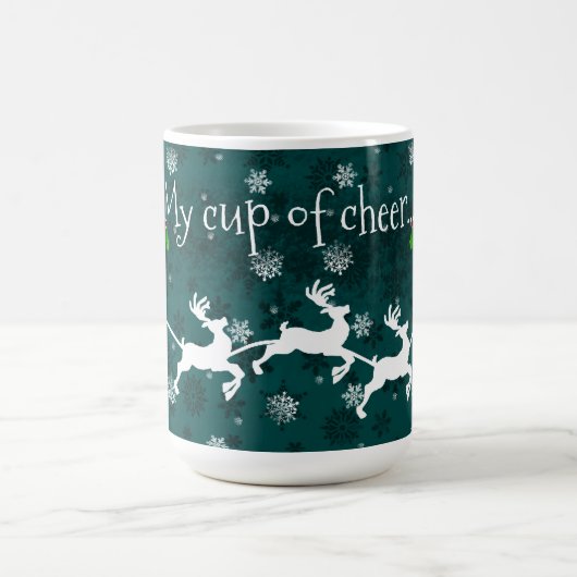 Mok van de blauwgroen Slaap- en rendierkoffie van (Center)