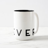 "Mok van de brandstof" van de CLEVER Tweekleurige Koffiemok (Voorkant rechts)