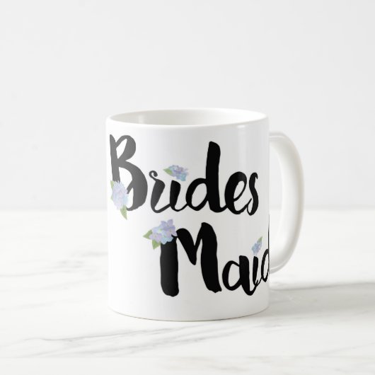 Mok van de Bridesmaïde - Paarse hydrangeas (Voorkant rechts)