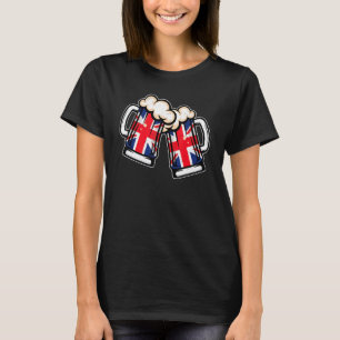 Mok van de Britse vlag Beer Cool British Beer T-shirt