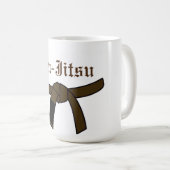 Mok van de Bruine Belt Jiu-Jitsu-koffie (Voorkant rechts)