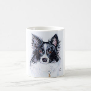 Mok van de collie van de grens.