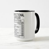 Mok van de correctiefunctionaris Voedingsfeiten (Voorkant rechts)