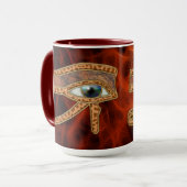 Mok van de Egyptische kunst van Horus Wadjet (Voorkant links)