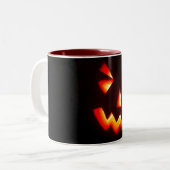 mok van de enge halloween pompoen (Voorkant links)