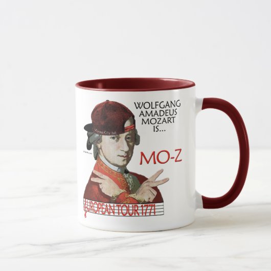 Mok van de Europese rondleiding van Mozart "Mo-Z" (Rechts)