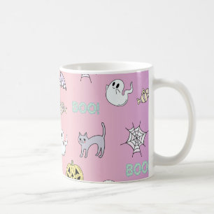 Mok van de Halloween Coffee van het roze Patroon v