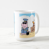 Mok van de Humor van de koffie-Cartoon (Voorkant rechts)