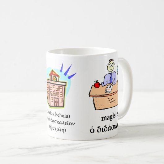 Mok van de klassieke school (Voorkant rechts)